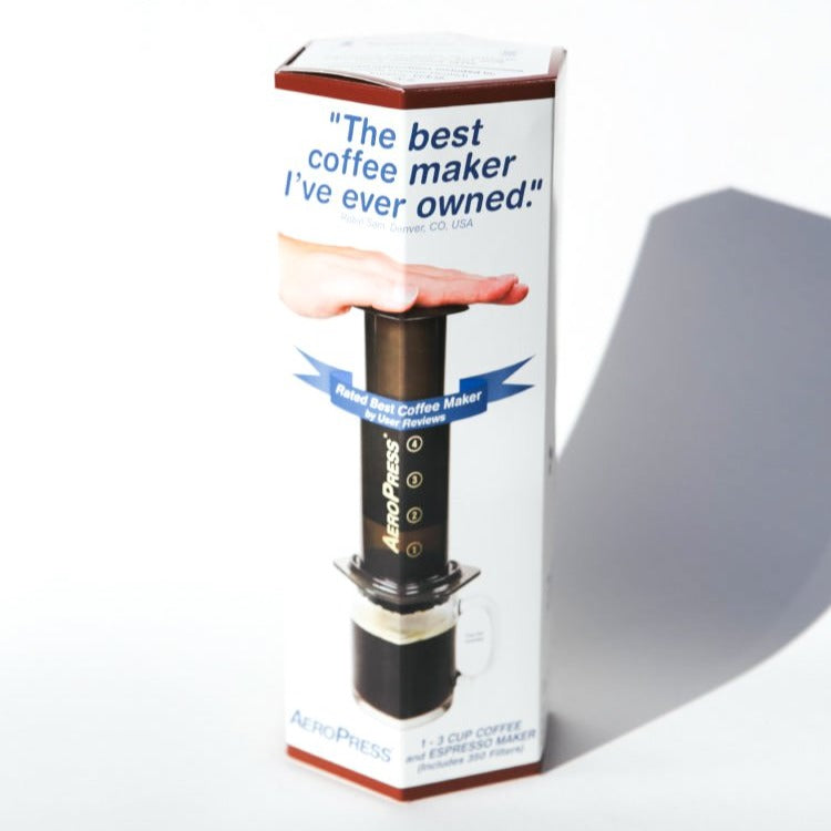 Aeropress coffee maker packaging